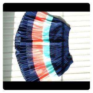 Tommy Hilfiger Navy, Teal and Coral Skirt
